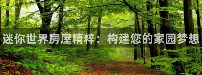 富联娱乐注册海判官333OO：迷你世界房屋精粹：构建您的家园梦想