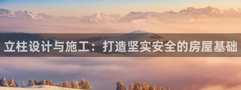 富联娱乐app更新：立柱设计与施工：打造坚实安全的房屋基础