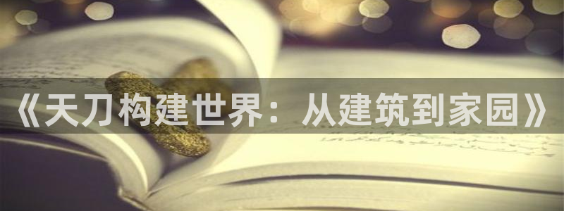富联娱乐在线观看：《天刀构建世界：从建筑到家园》