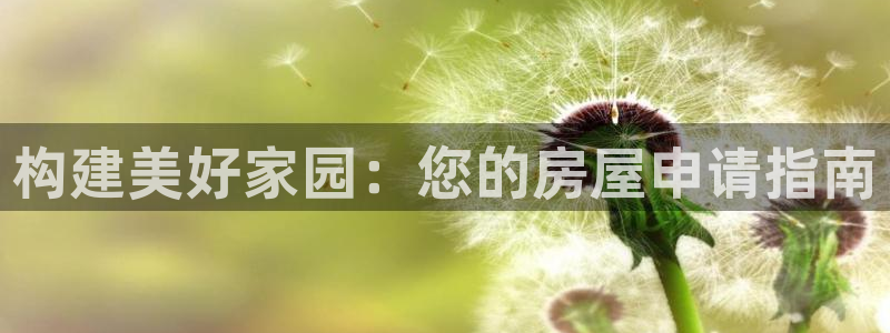 富联娱乐女团排名多少：构建美好家园：您的房屋申请指南