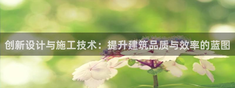 富联娱乐注册运唐老鸭779O3：创新设计与施工技术：提升建筑品质与效率的蓝图