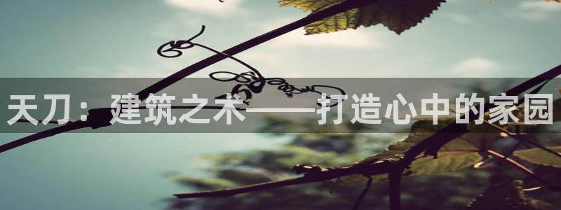 富联娱乐女团排名多少位：天刀：建筑之术——打造心中的家园