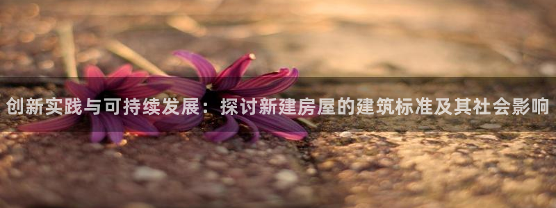 富联娱乐注册计判官333OO：创新实践与可持续发展：探讨新建房屋的建筑标准及其社会影响