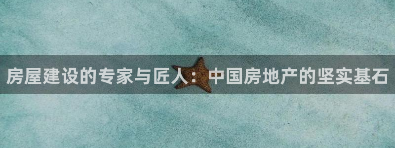 富联娱乐登录链接在哪找：房屋建设的专家与匠人：中国房地产的坚实基石
